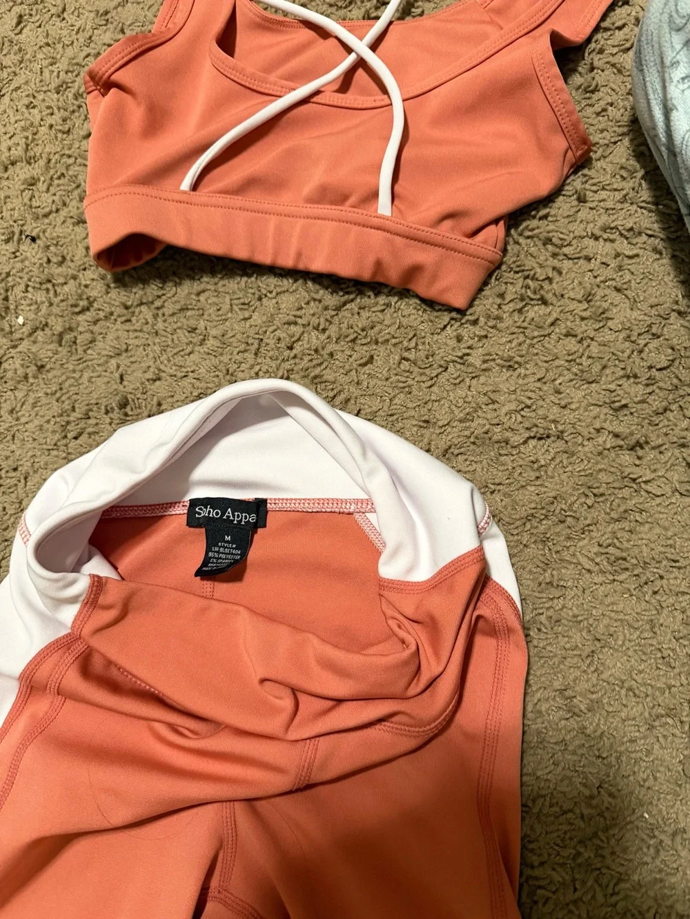 NWOT set of 3 Leggings with 2 matching sports bras